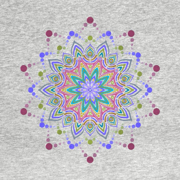 Metallic Star Mandala by Jane Izzy Designs